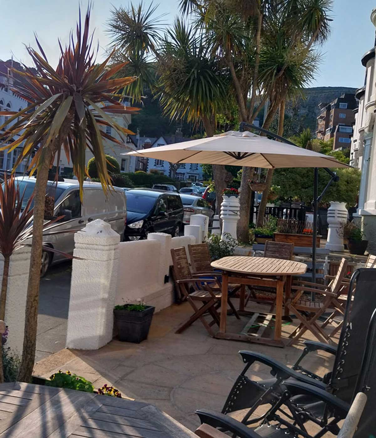 The front entrance of The Rosedene, Llandudno