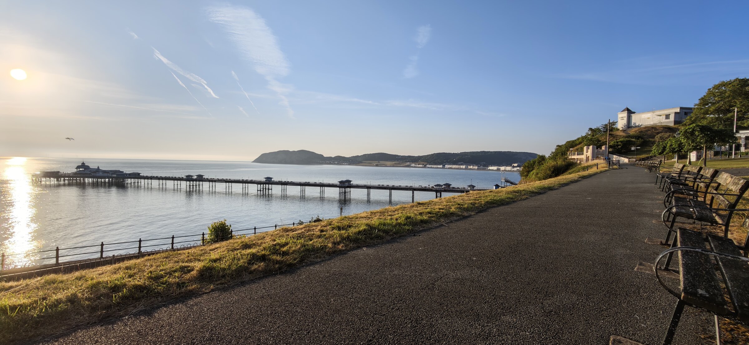Llandudno bay and the Victorian seafront seen from the Great Orme